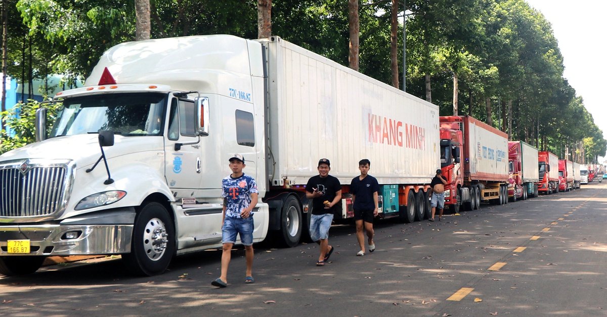 Chủ tịch TP Đồng Nai yêu cầu khắc phục ùn tắc do container sầu riêng ở Dầu Giây