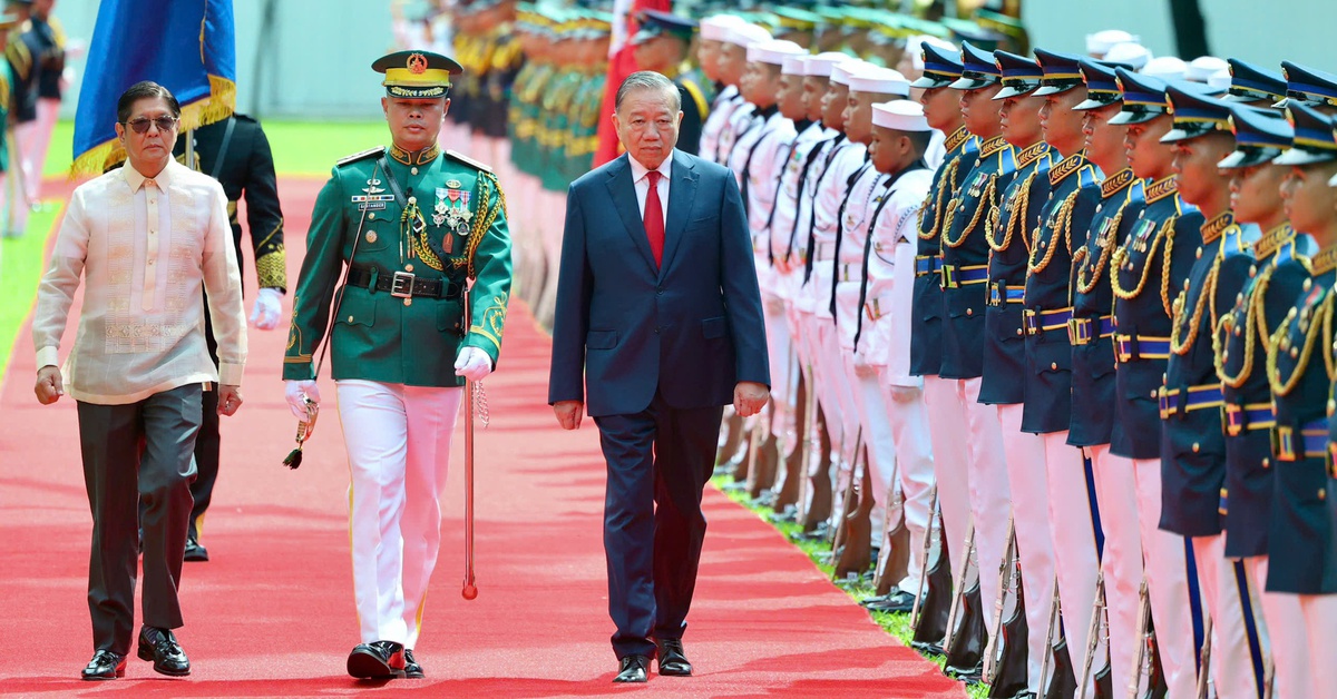 Philippines đón Tổng Bí thư, Chủ tịch nước Tô Lâm với 21 loạt đại bác chào mừng