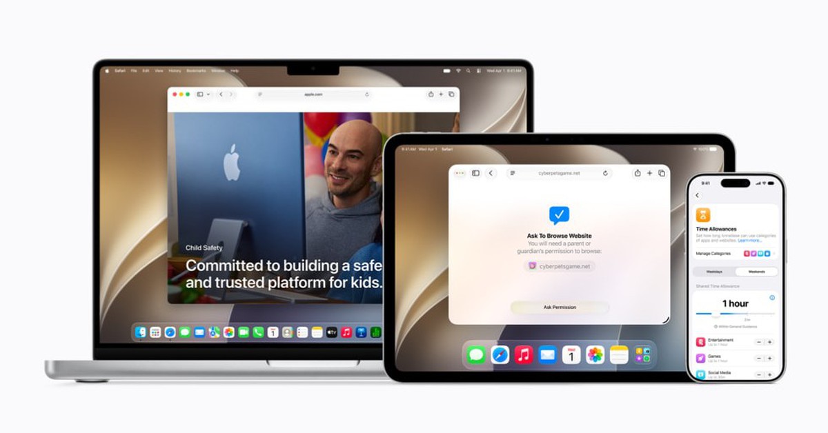 Apple thêm nhiều công cụ giúp cha mẹ quản lý con trên mạng
