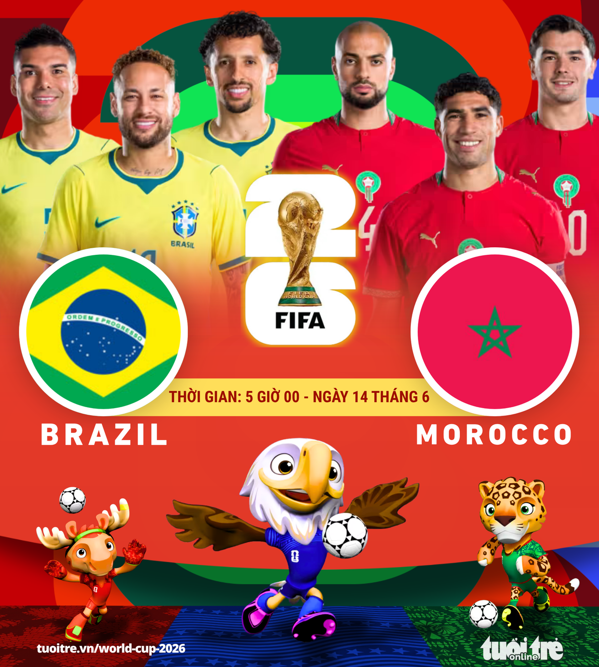 Đội tuyển Brazil vs Đội tuyển Morocco Đội tuyển Brazil vs Đội tuyển Morocco