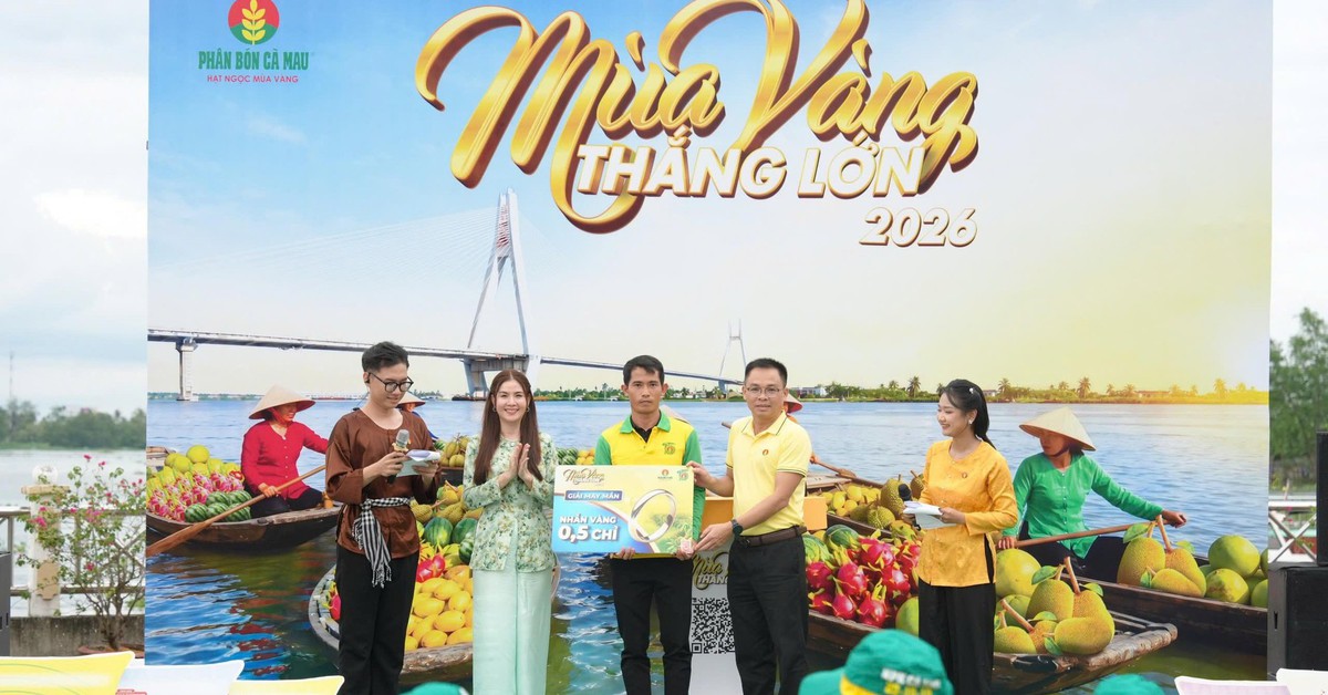 'Ghe vàng' cập bến Ninh Kiều, lan tỏa sắc vui 'Mùa Vàng Thắng Lớn 2026'