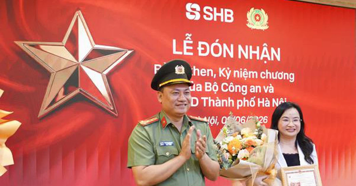 SHB nhận bằng khen của Bộ Công an về phong trào bảo vệ an ninh Tổ quốc