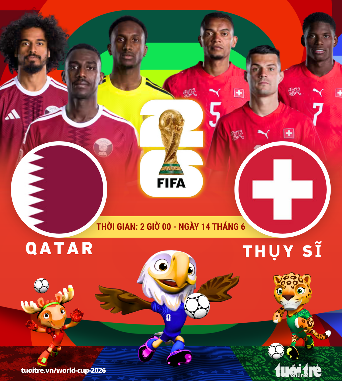 Đội tuyển Qatar vs Đội tuyển Thụy Sĩ Đội tuyển Qatar vs Đội tuyển Thụy Sĩ