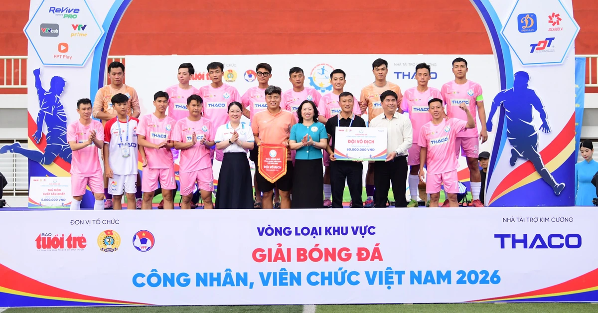 Các danh hiệu vòng loại khu vực phía Nam Giải bóng đá công nhân, viên chức Việt Nam 2026