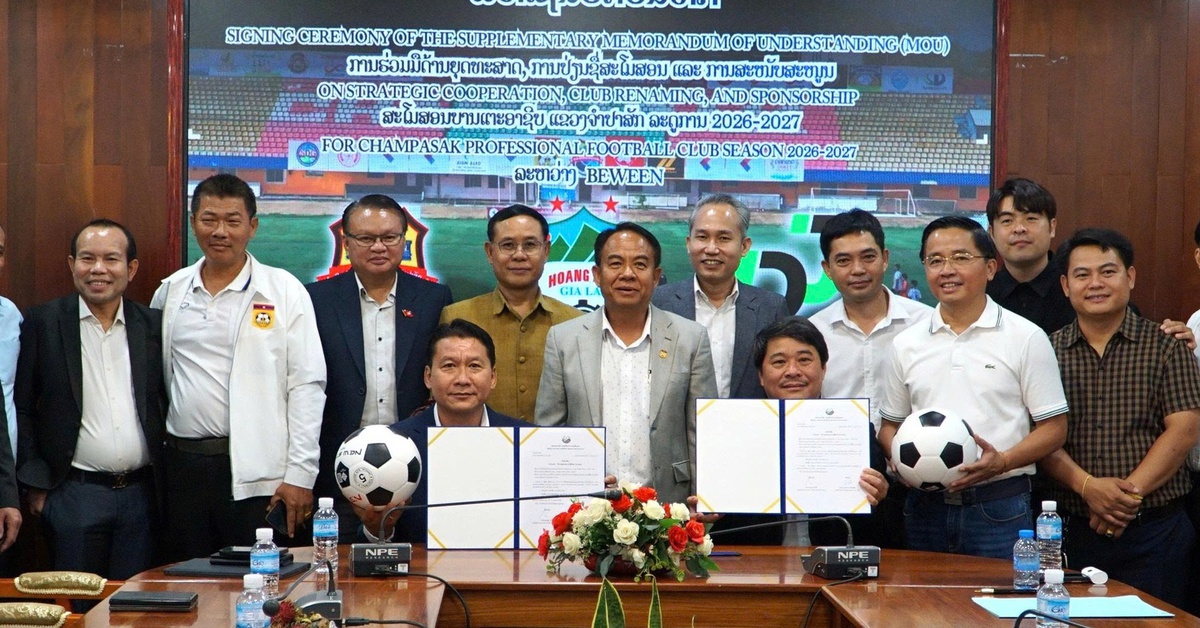 Tập đoàn Hoàng Anh Gia Lai đầu tư phát triển bóng đá Lào