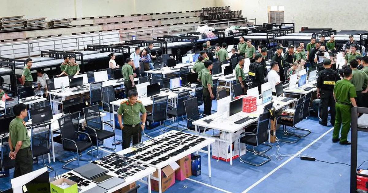 Bên trong 'đại bản doanh' nhóm lừa đảo qua mạng từ Campuchia sang bị công an Việt Nam vô hiệu hóa