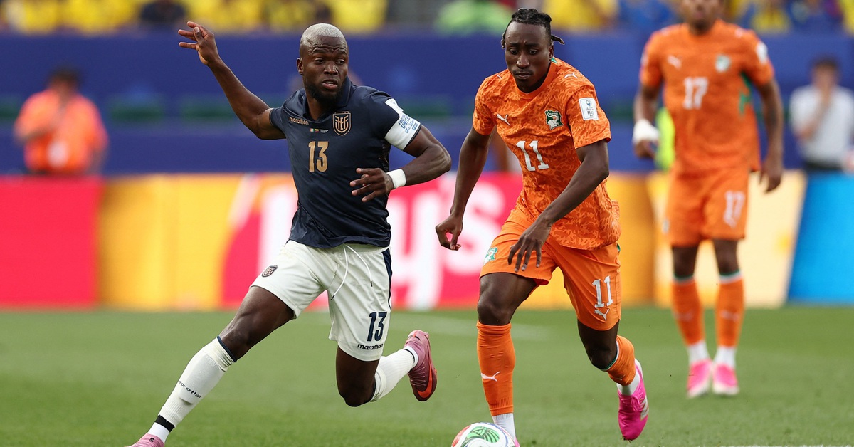 Bờ Biển Ngà - Ecuador (hiệp 1) 0-0: Xà ngang liên tục cứu thua cho đội bóng châu Phi