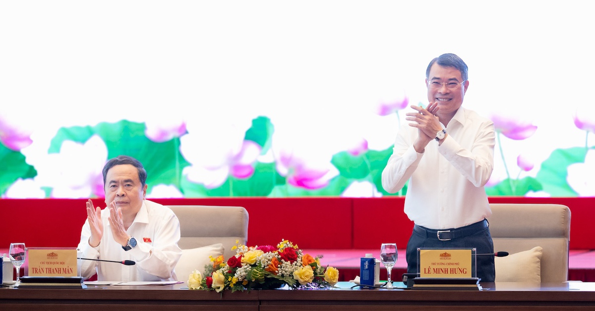 Thủ tướng Lê Minh Hưng, Chủ tịch Quốc hội Trần Thanh Mẫn gặp mặt lãnh đạo các cơ quan báo chí