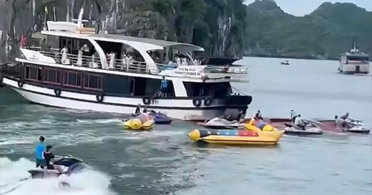 Hai tàu chở khách đâm va ở vịnh Lan Hạ, một tàu chìm, một phụ nữ tử vong