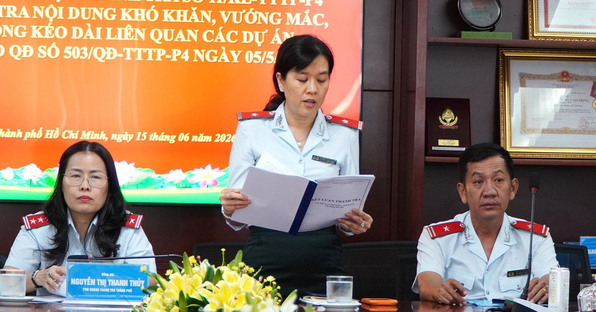 Thanh tra TP.HCM công bố kết luận, kiến nghị gỡ vướng 100 dự án tồn đọng