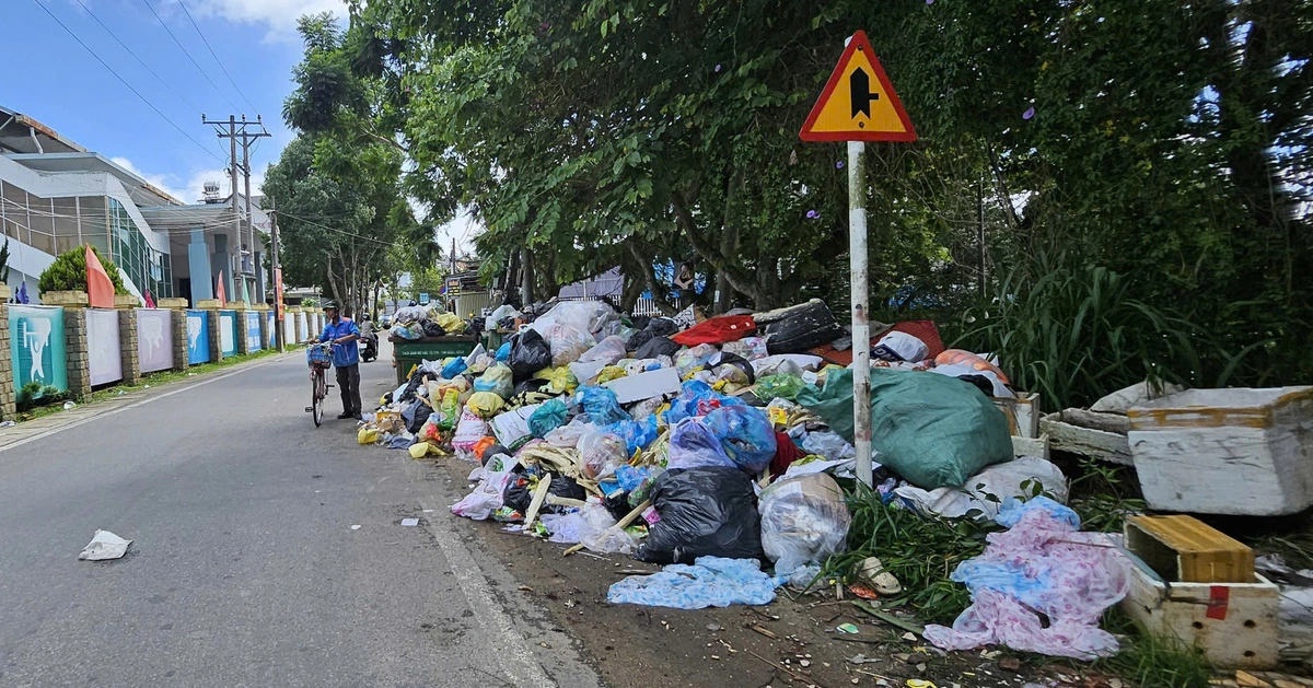 Nhà máy xử lý rác Đà Lạt ngừng 2 ngày, 1.000 tấn rác tồn đọng trên vỉa hè