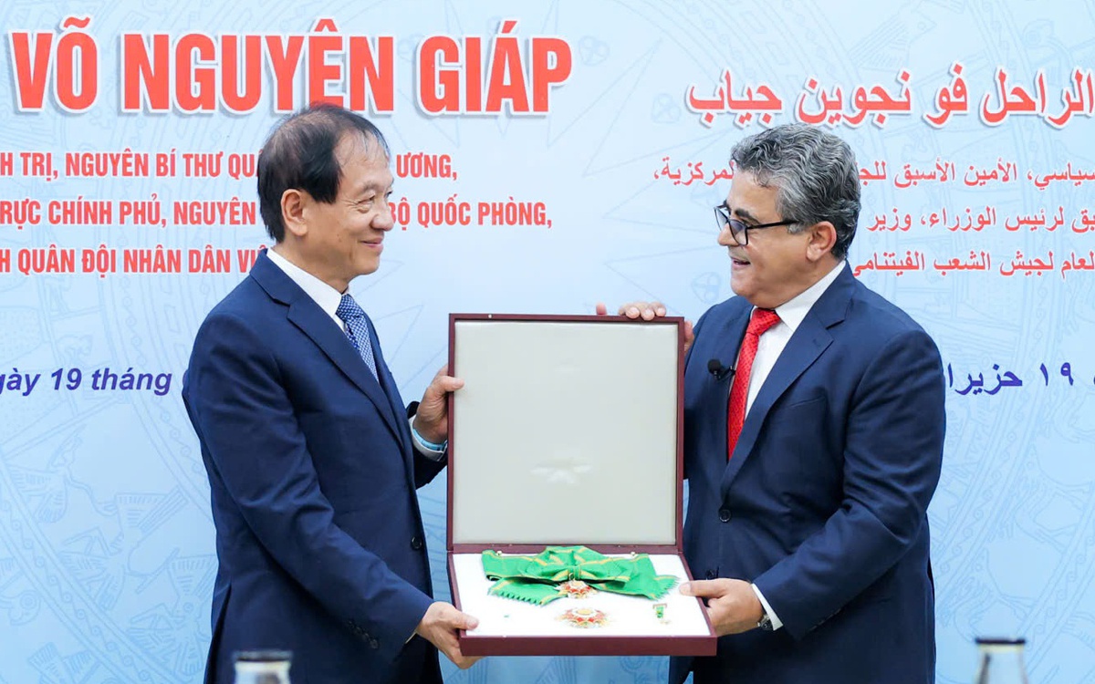 Palestine truy tặng Đại tướng Võ Nguyên Giáp huân chương cao quý nhất