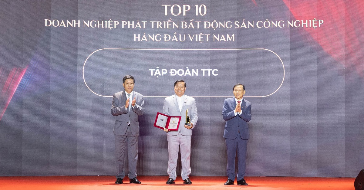 TTC được vinh danh 'Top 10 Doanh nghiệp phát triển Bất động sản Công nghiệp hàng đầu Việt Nam'
