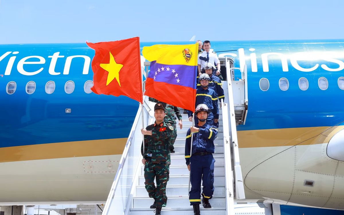 Đoàn cứu nạn, cứu hộ Việt Nam đã tới Venezuela