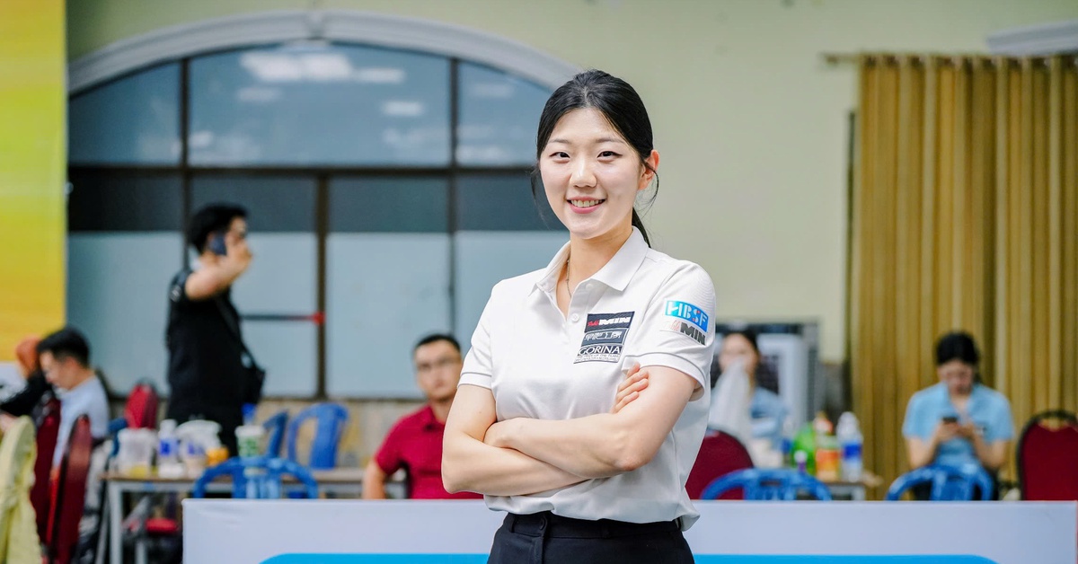 Tay cơ nữ Hàn Quốc xinh đẹp tiếp tục tiến sâu ở giải billiards Việt Nam