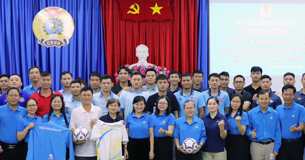 4 đội bóng Đồng Nai sẵn sàng dự Giải Bóng đá công nhân, viên chức Việt Nam năm 2026