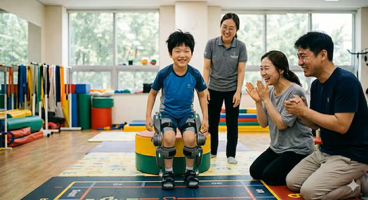 Robot-Assisted Game Helps Children with Muscle Atrophy Stand Tall
