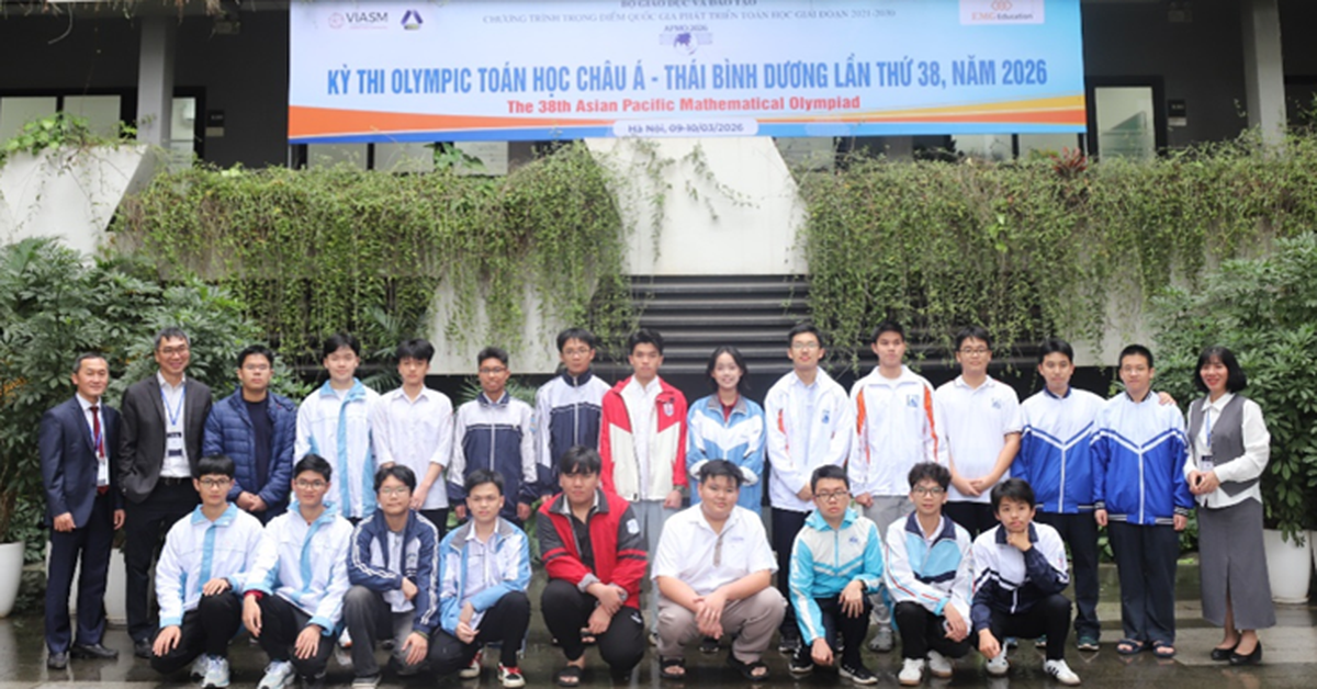 Olympic toán châu Á - Thái Bình Dương: Việt Nam xếp thứ 7/45 quốc gia và vùng lãnh thổ