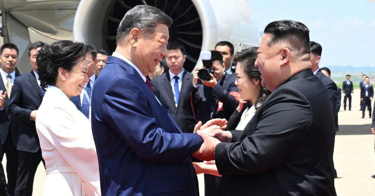 Ông Kim Jong Un nói ông Tập Cận Bình là 'vị khách được Triều Tiên tôn trọng nhất'