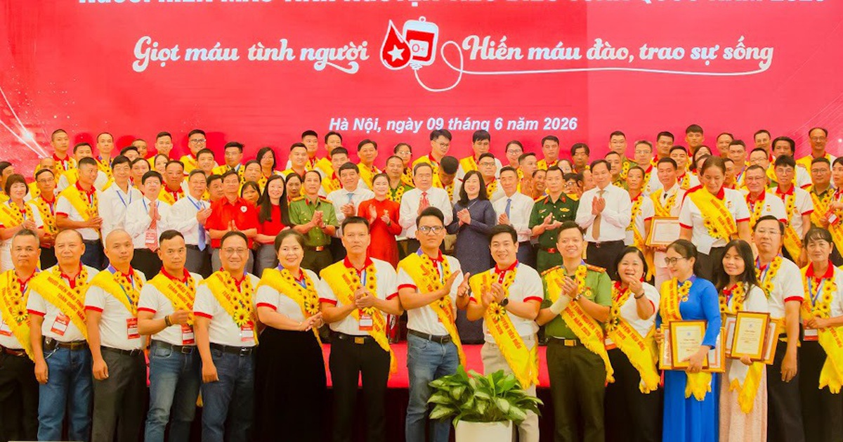 Tôn vinh 100 người hiến máu tình nguyện tiêu biểu toàn quốc