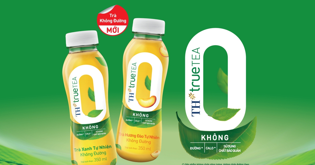 Tập đoàn TH ra mắt Trà không đường TH true TEA