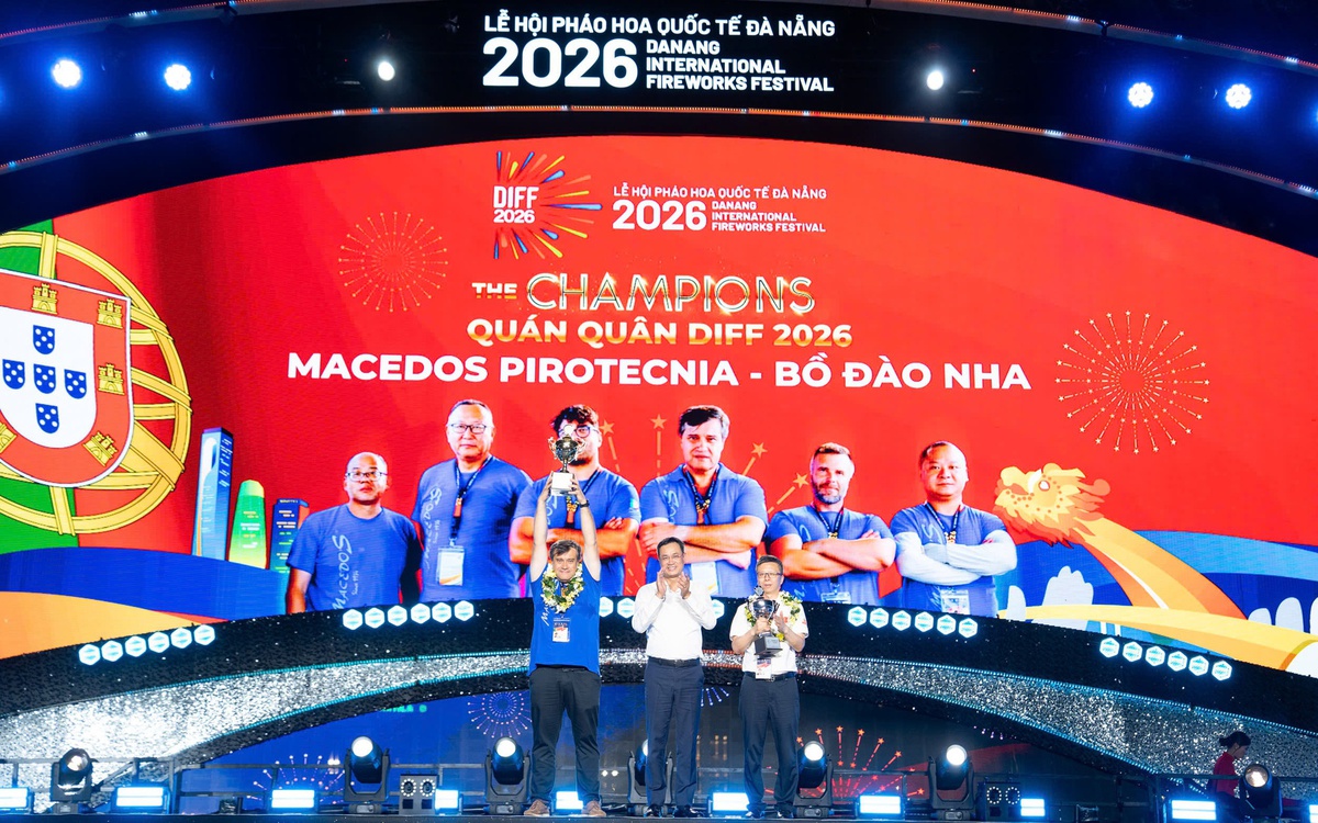 Đánh bại đương kim vô địch Trung Quốc, Bồ Đào Nha lần đầu đăng quang Lễ hội pháo hoa DIFF