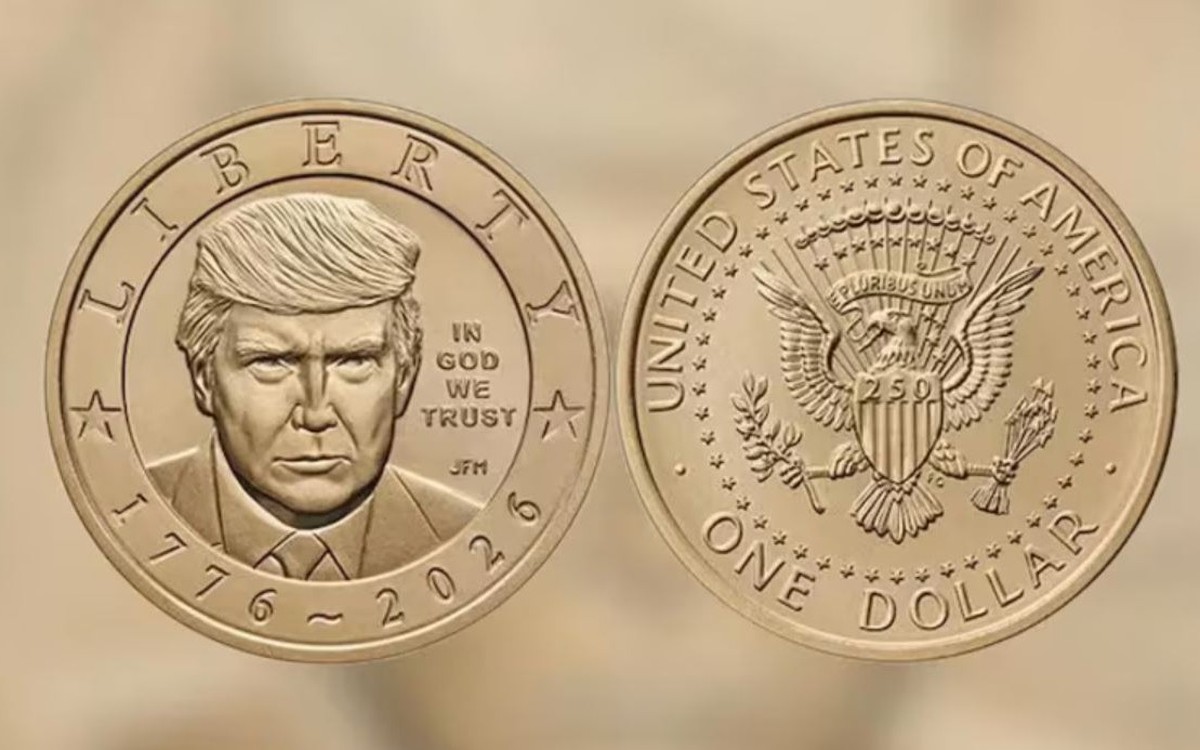 Mỹ đúc đồng xu 1 USD có hình ông Trump