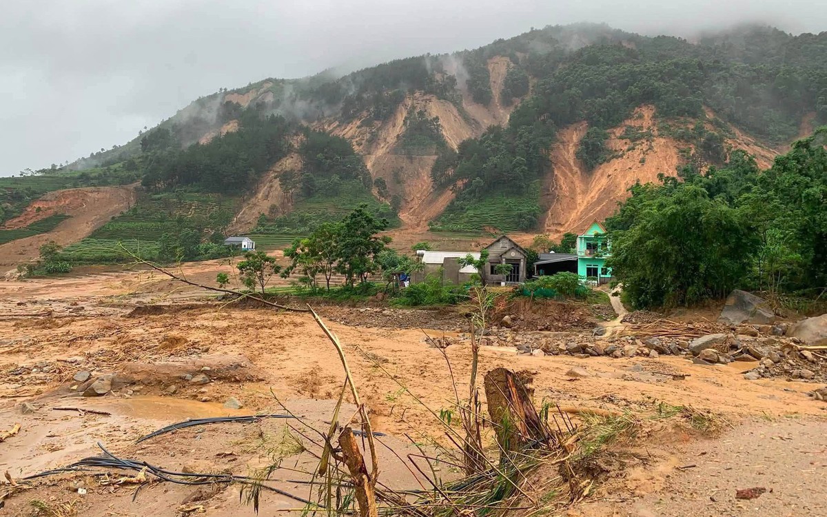Hình ảnh bản làng ở Lai Châu bị lũ quét tàn phá