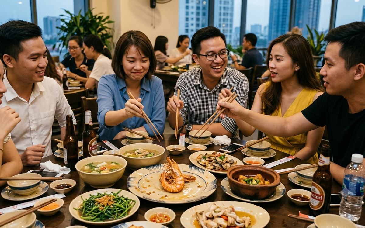 Đi tiệc, có nên gắp miếng thức ăn cuối cùng trên đĩa?