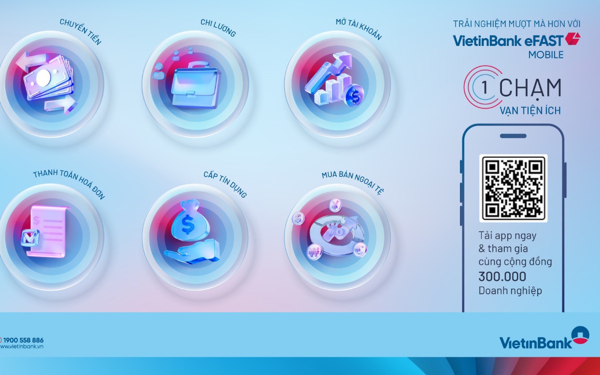 Doanh nghiệp mở tài khoản thanh toán tại VietinBank chỉ với 1 chạm