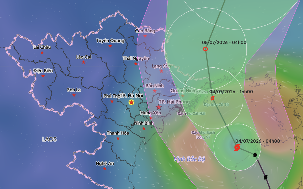 Bão số 1 gió giật cấp 11 vào vịnh Bắc Bộ, cách Quảng Ninh 180km