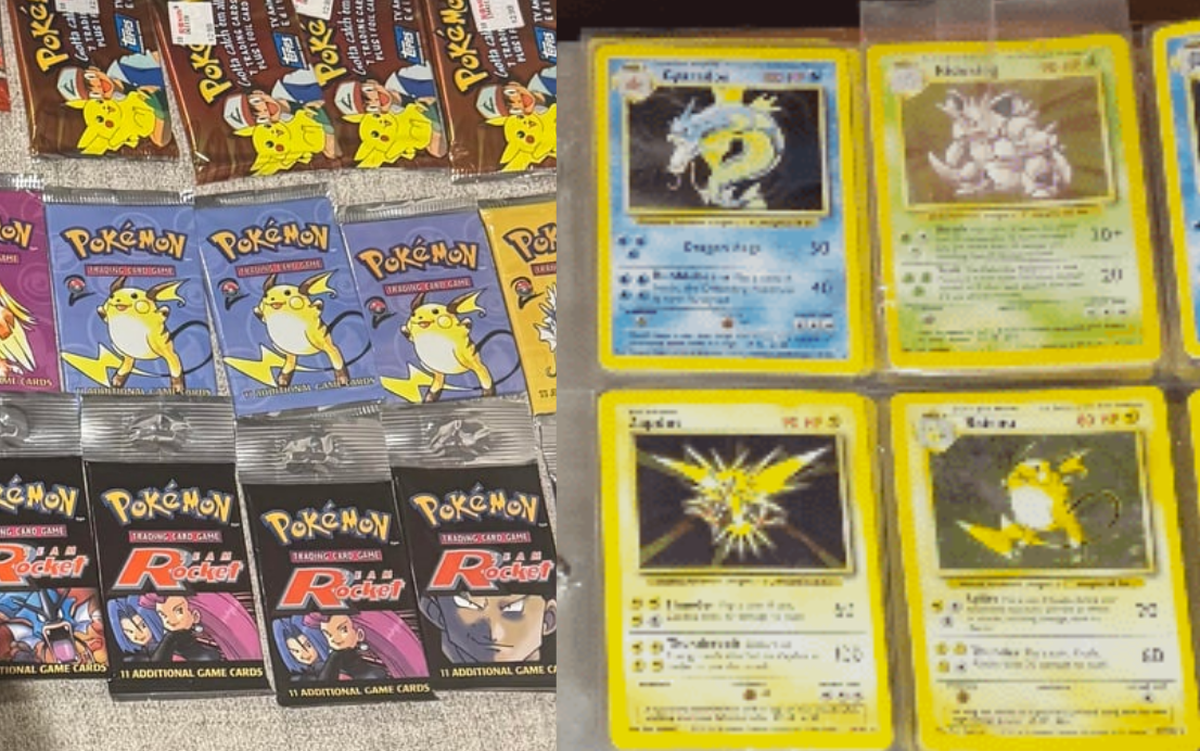 Giúp bà 80 tuổi dọn nhà, hai anh em bất ngờ tìm thấy nhiều thẻ Pokémon cực hiếm