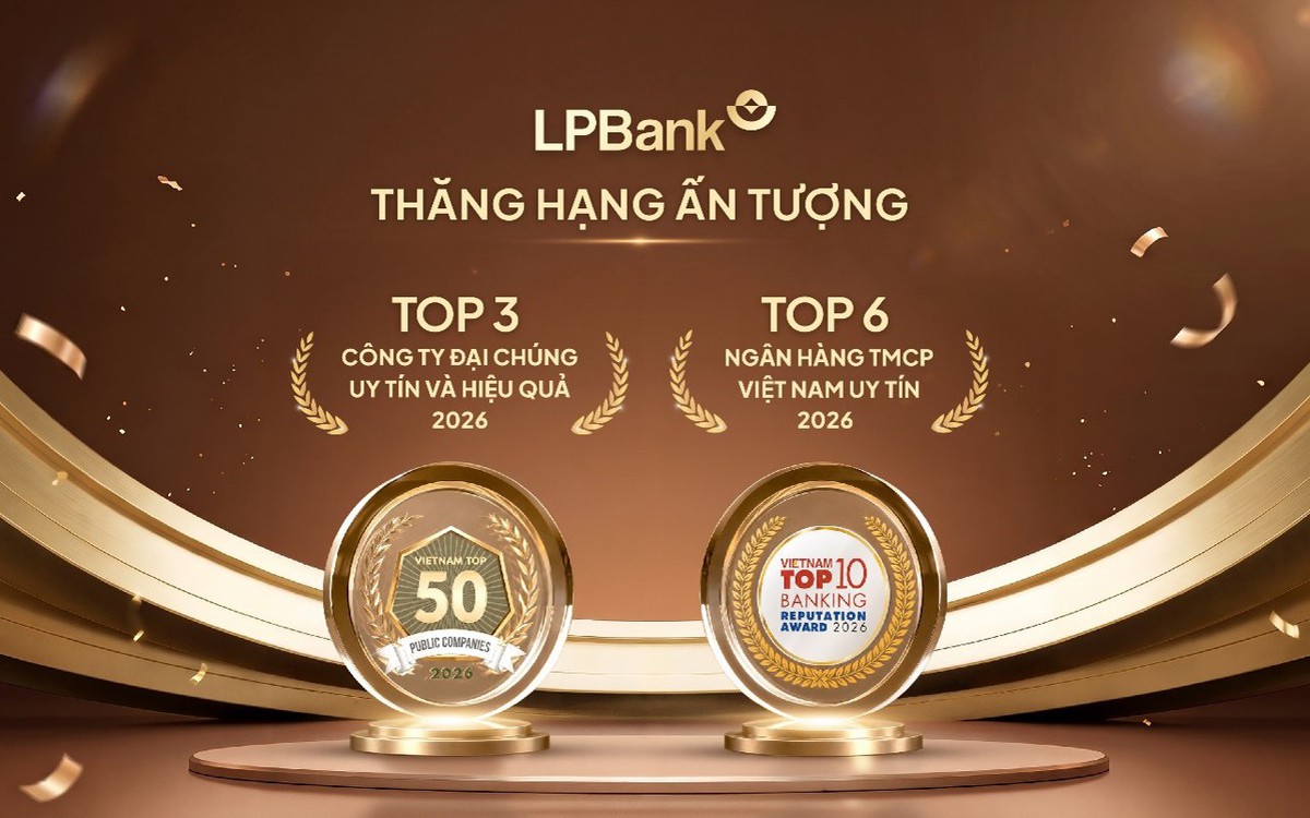 LPBank thăng 8 bậc lên Top 3 VIX50 và Top 6 Ngân hàng TMCP Việt Nam năm 2026