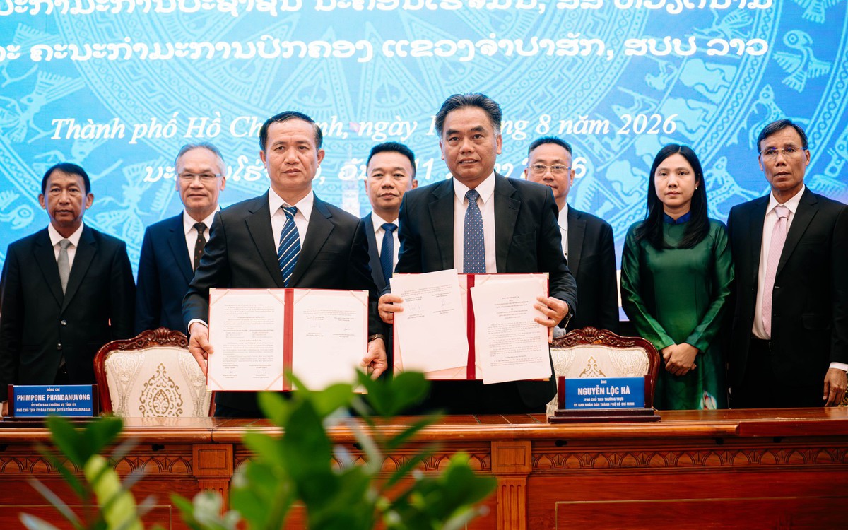 TP.HCM - Champasak ký hợp tác mới, đặt mục tiêu thành hình mẫu hợp tác Việt Nam - Lào
