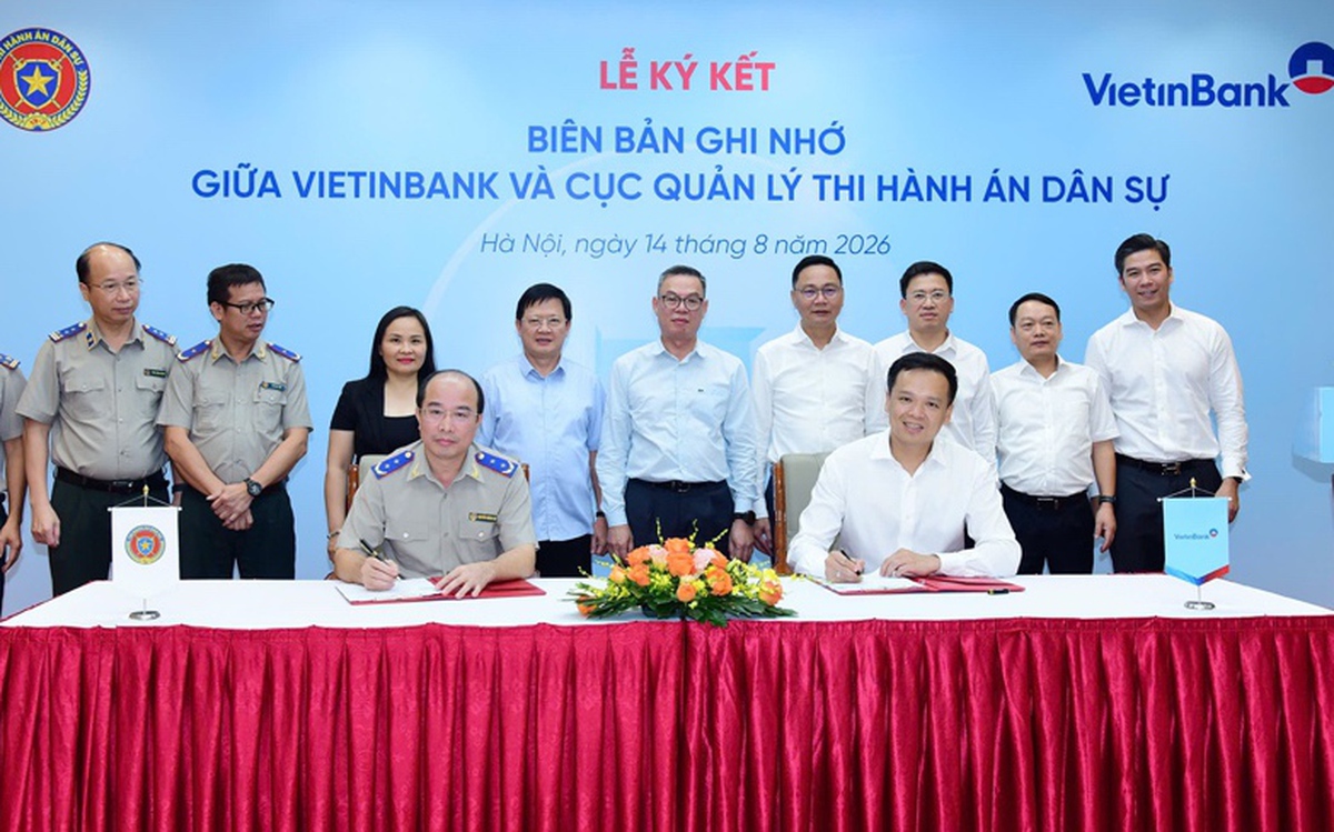 VietinBank và Cục Quản lý Thi hành án dân sự ký kết hợp tác xử lý nợ xấu, số hóa hoạt động