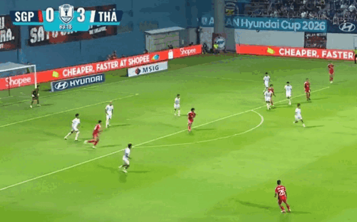Video: Bàn thua đầu tiên của Thái Lan ở ASEAN Cup 2026