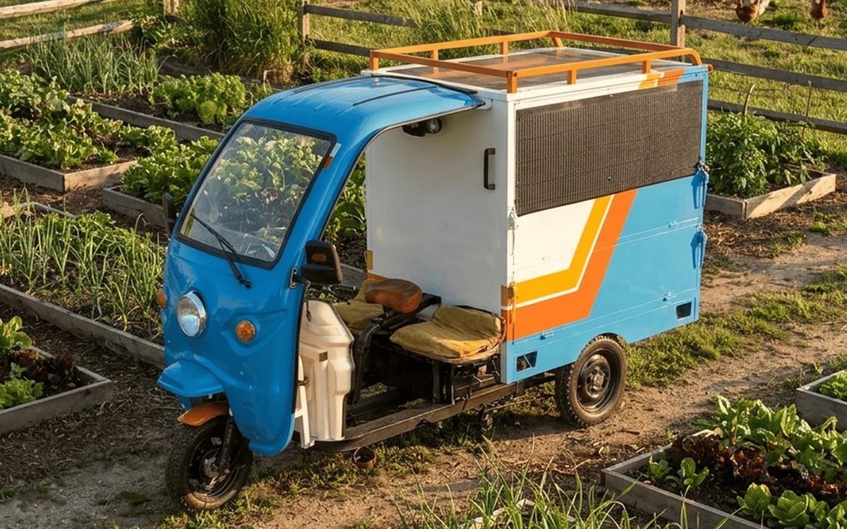 Xe điện như xe tải van mini, không cần sạc vẫn đủ dùng, 'ổ cắm di động' cho thiết bị điện