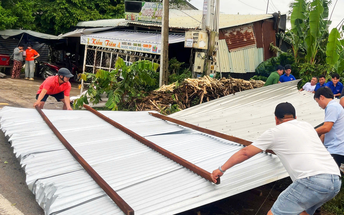 Mưa dông, lốc xoáy gây thiệt hại 7 xã ở Tây Ninh, 1 người tử vong