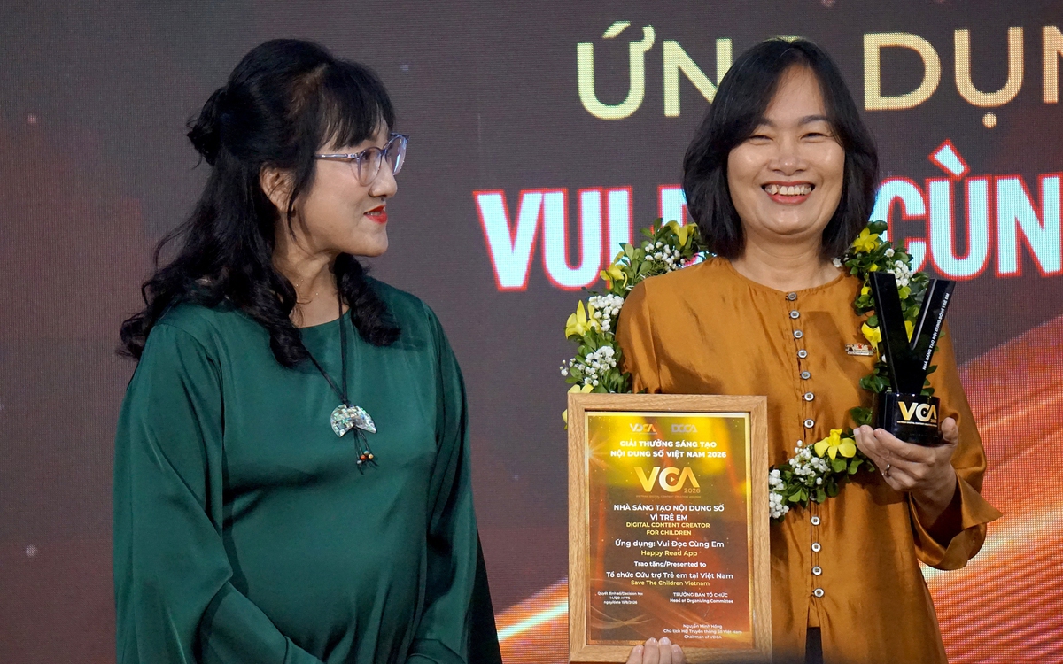 Tổ chức Cứu trợ trẻ em tại Việt Nam giành giải Nhà sáng tạo nội dung số vì trẻ em