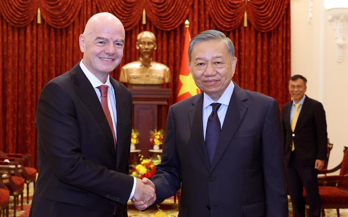 Tổng Bí thư, Chủ tịch nước Tô Lâm tiếp Chủ tịch FIFA Gianni Infantino