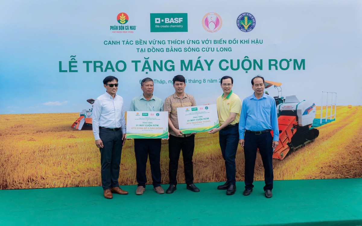 Phân Bón Cà Mau mở đầu chuỗi hoạt động canh tác lúa bền vững tại Đồng Tháp