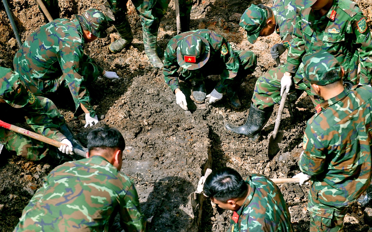197 bộ hài cốt liệt sĩ được tìm thấy tại công viên Lê Thị Riêng sau 1 tháng
