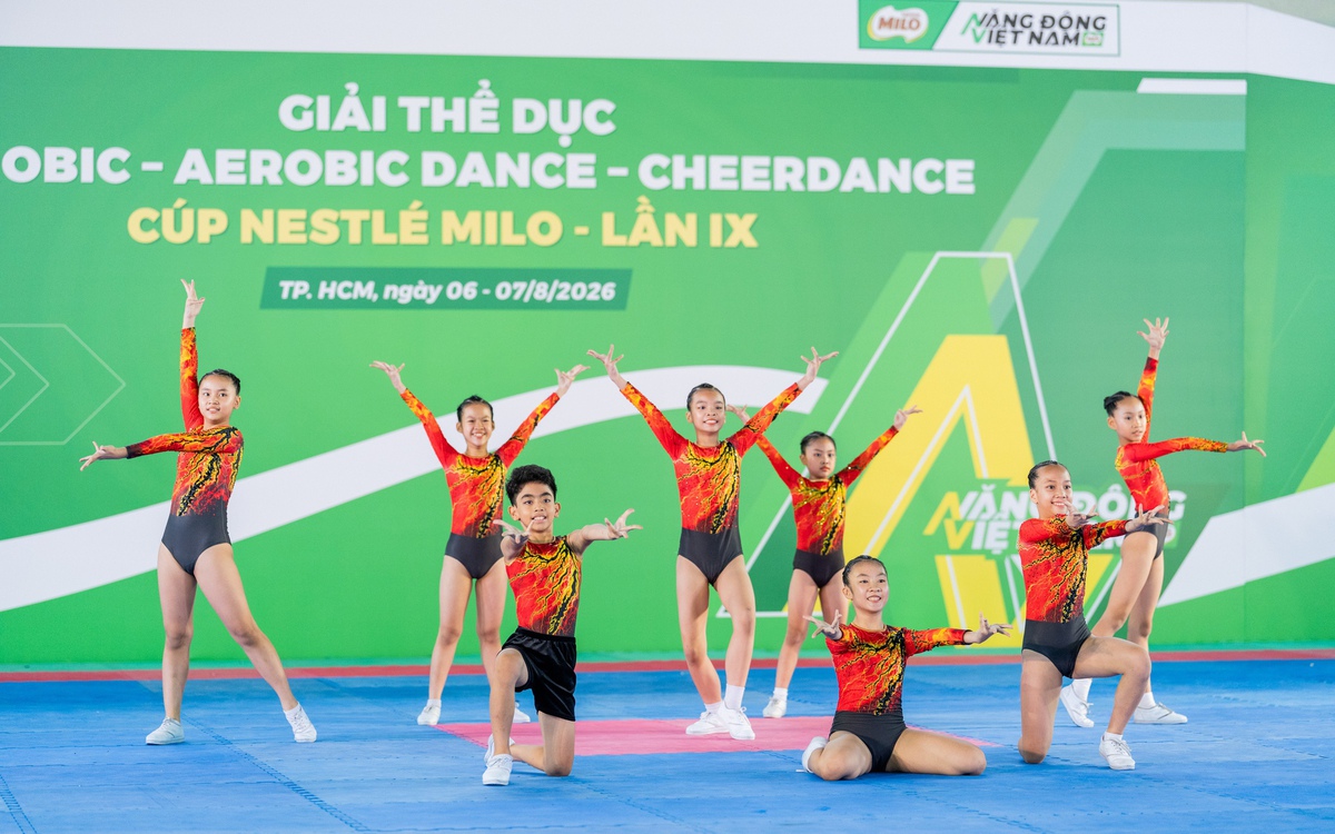 Aerobic Cúp Nestlé MILO 2026: Sân chơi giúp học sinh rèn kỹ năng sống