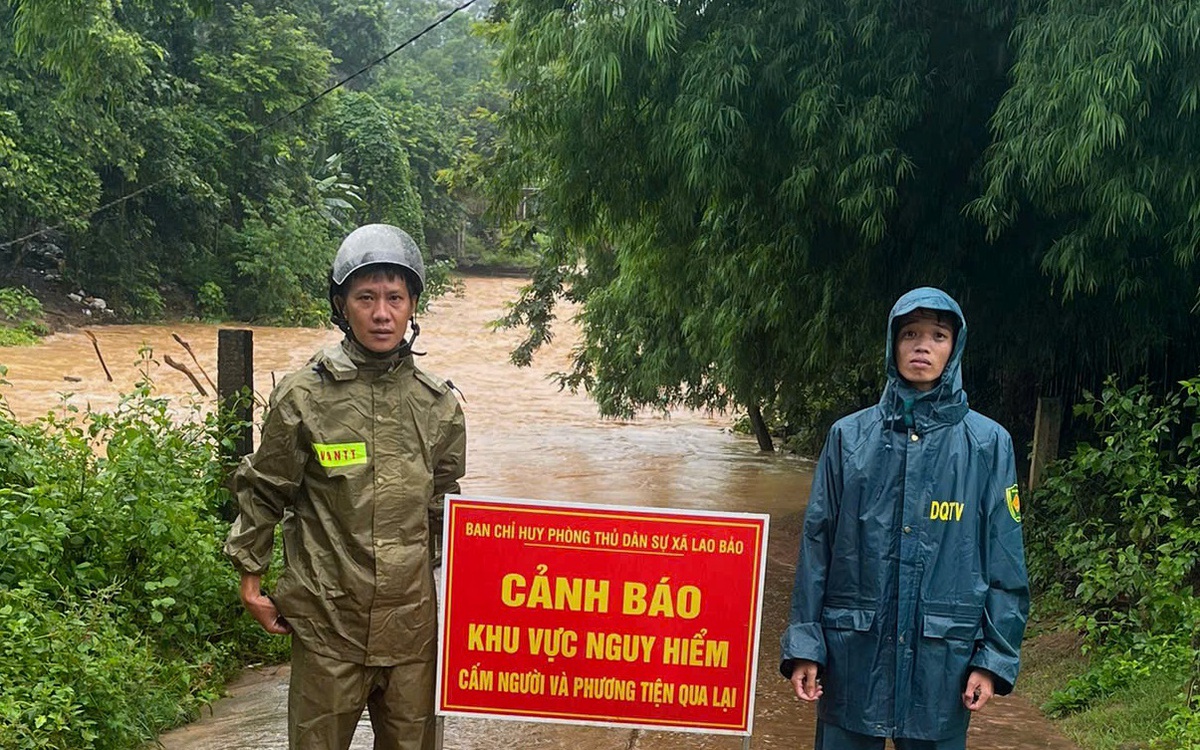 Quảng Trị: Cảnh báo người dân đi lại qua các ngầm tràn khu vực biên giới
