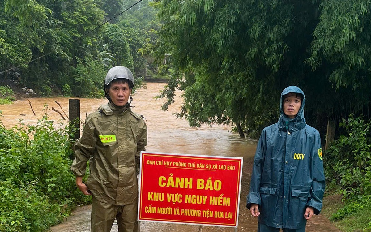 Quảng Trị: Cảnh báo người dân đi lại qua các ngầm tràn khu vực biên giới