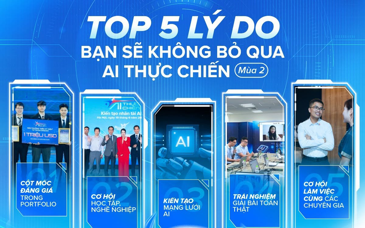 Chỉ còn 4 ngày để đăng ký AI Thực Chiến mùa 2