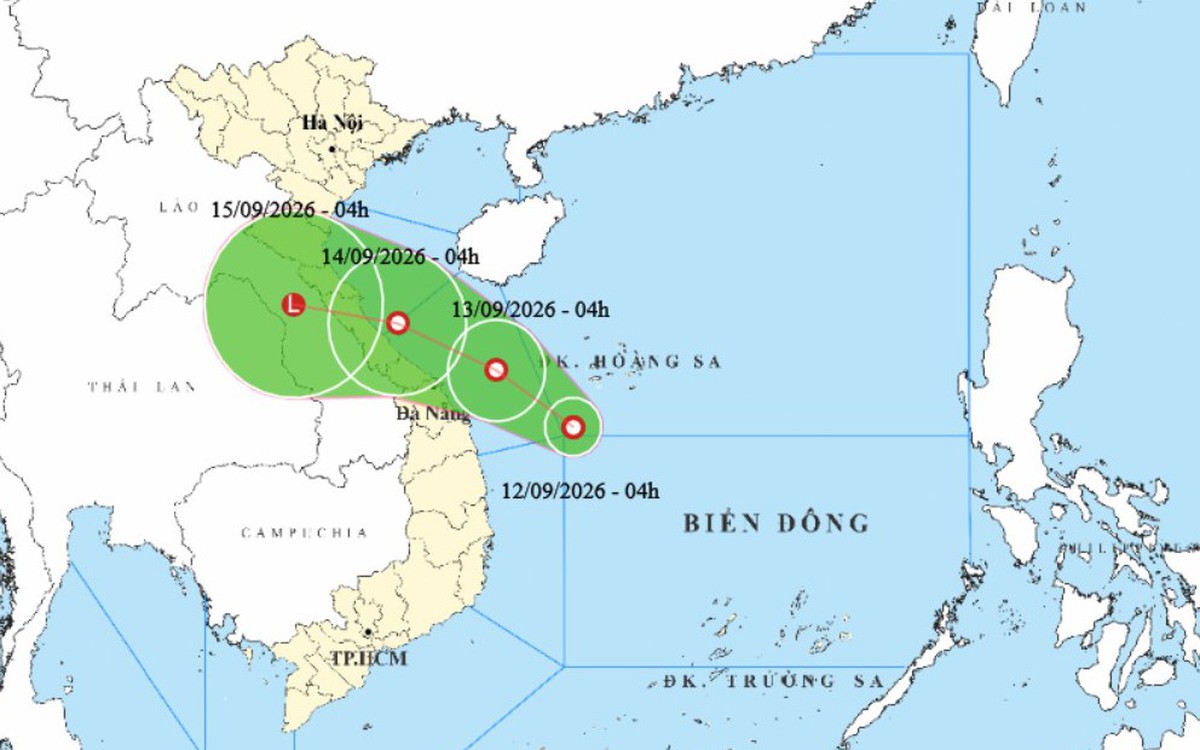 Áp thấp nhiệt đới vừa hình thành, Hà Tĩnh đến Quảng Ngãi đang mưa lớn