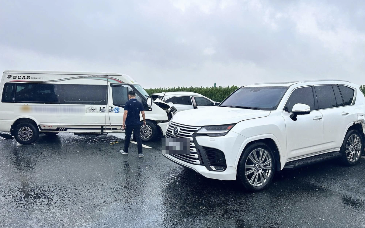 Vụ xe Lexus dừng đột ngột gây tai nạn liên hoàn trên cao tốc: Tạm giữ hình sự tài xế