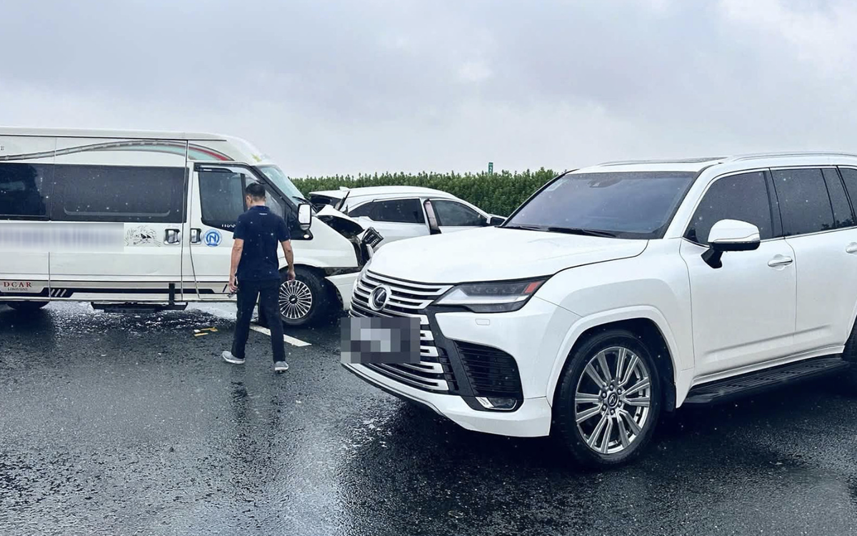 Vụ xe Lexus dừng đột ngột gây tai nạn liên hoàn trên cao tốc: Tạm giữ hình sự tài xế