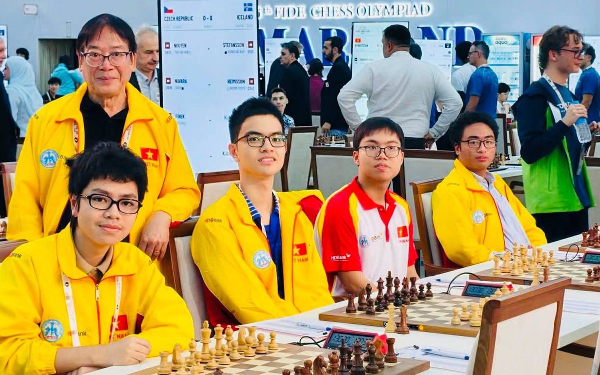 Tuyển cờ vua Việt Nam giành huy chương vàng nhóm B giải Olympiad